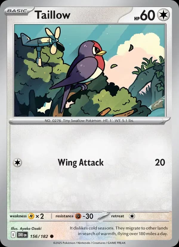 Taillow 156/182 from Destined Rivals