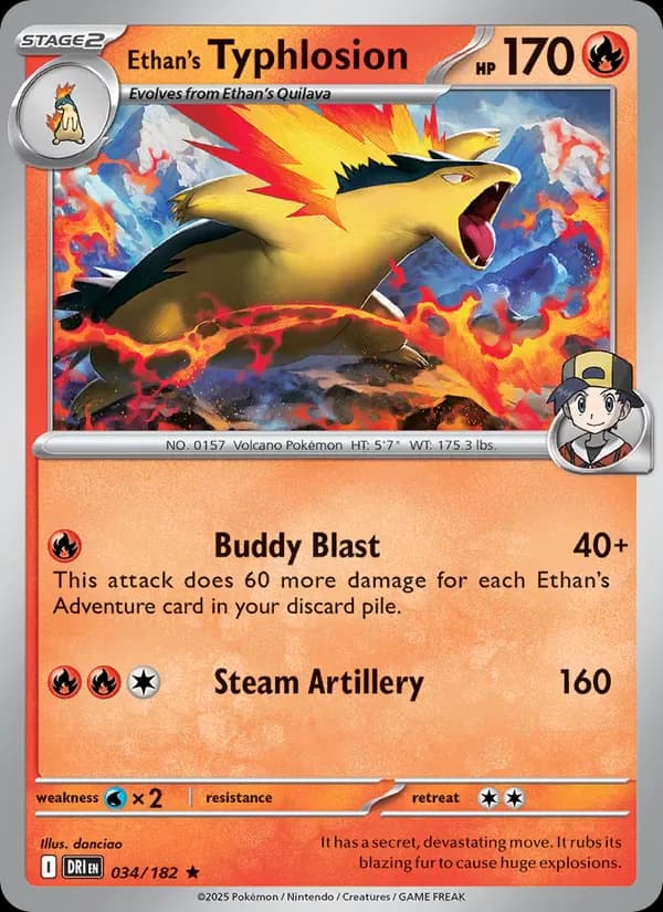 Ethan's Typhlosion 034/182 from Destined Rivals