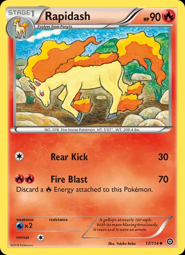 Rapidash 17/114 from Steam Siege