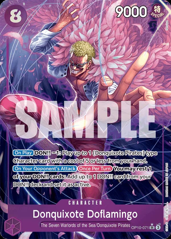 Donquixote Doflamingo OP10-071 Official alternate printing 1