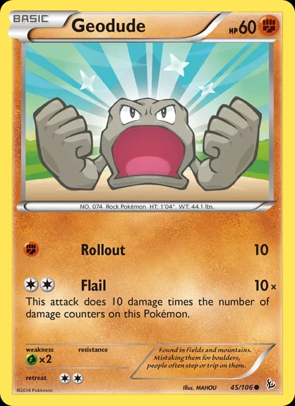 Geodude 45/106 from Flashfire