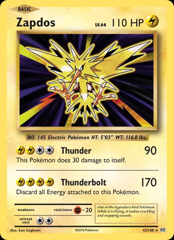 Zapdos 42/108 from Evolutions