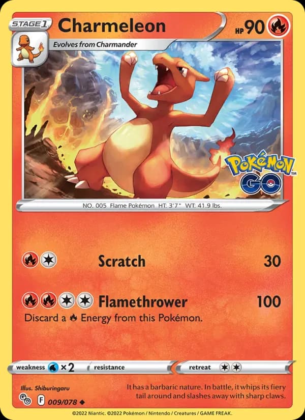 Charmeleon 009/78 from Pokemon GO