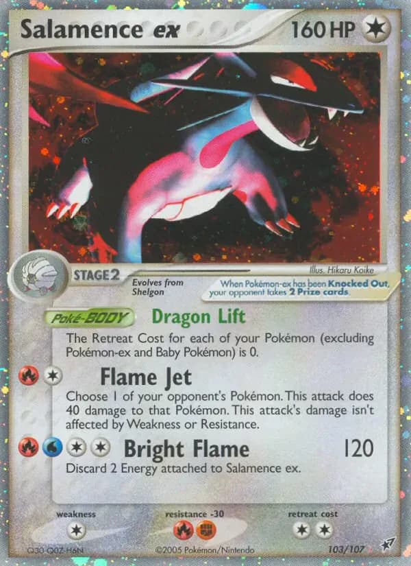 Salamence ex 103/107 from EX Deoxys