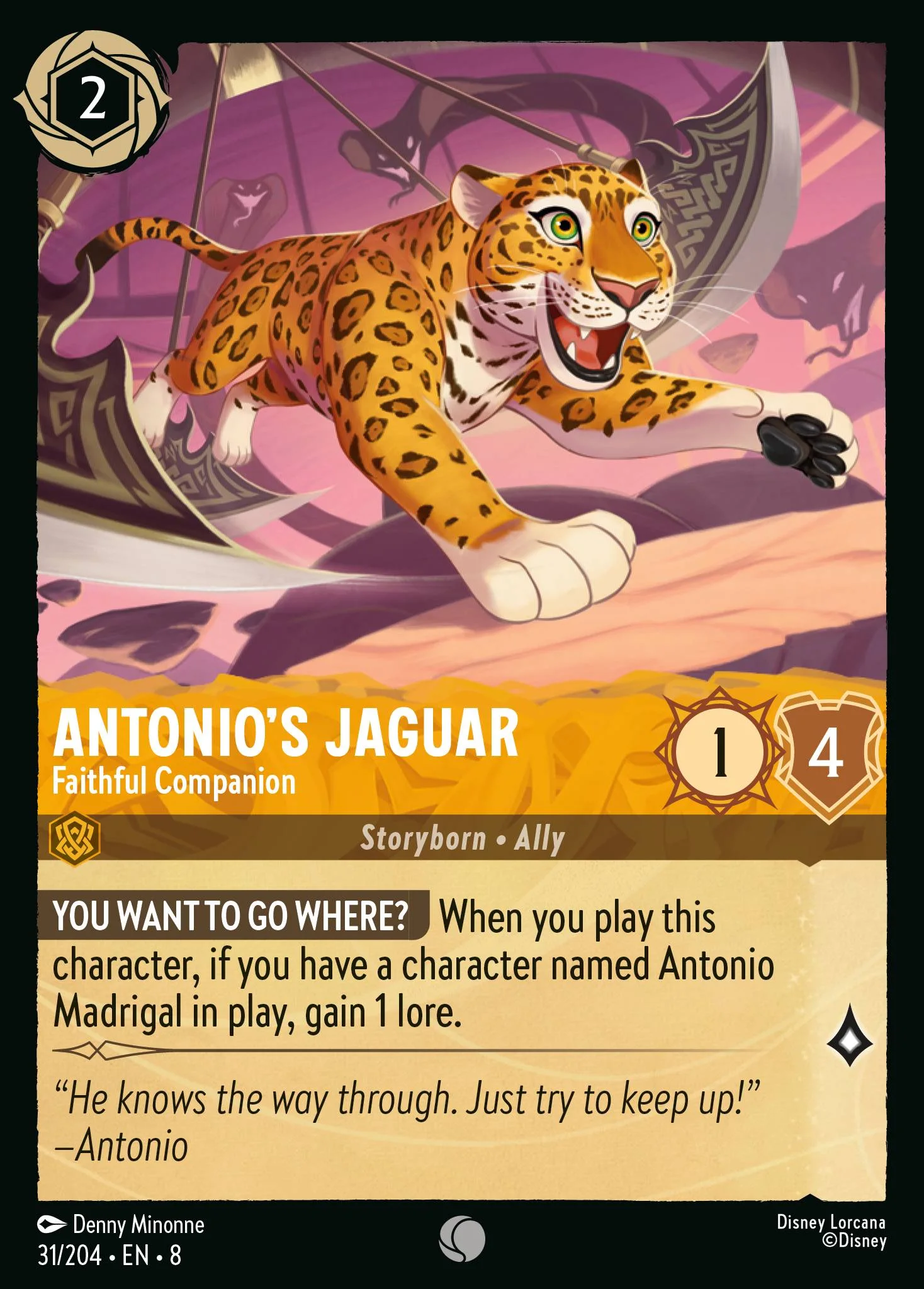 Antonio's Jaguar - Faithful Companion 31/204 from Reign of Jafar