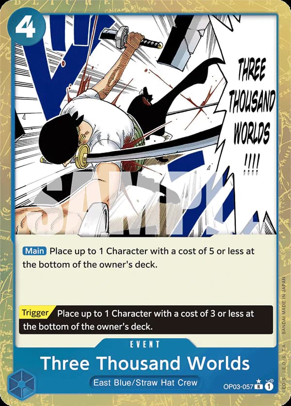Three Thousand Worlds OP03-057 Official alternate printing 3