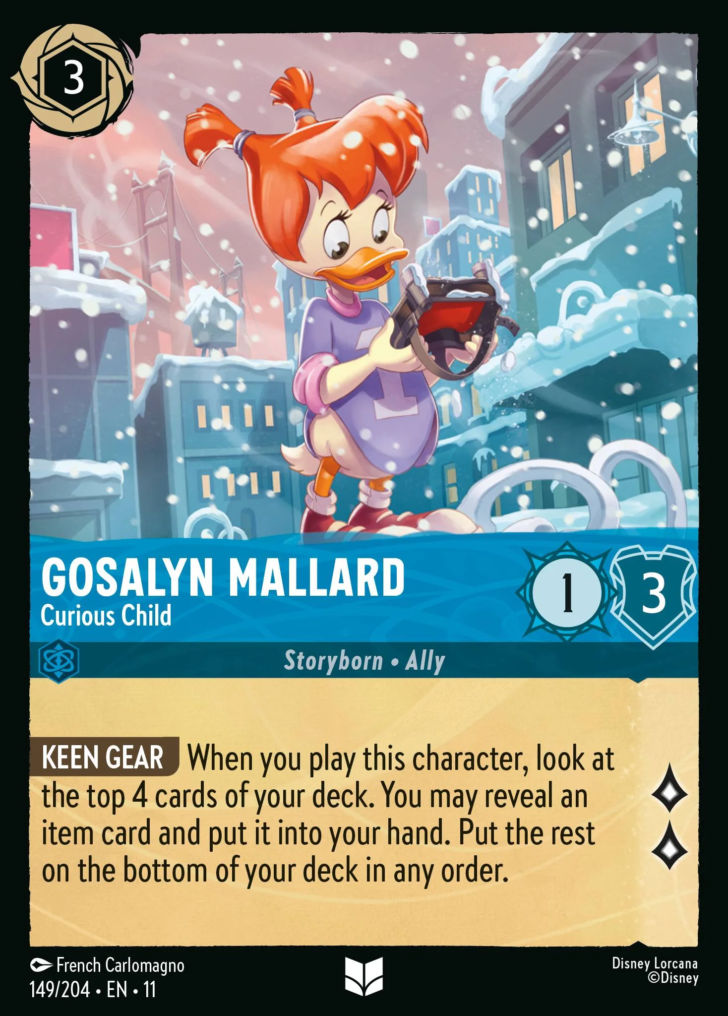 Gosalyn Mallard - Curious Child 149/204 from Winterspell