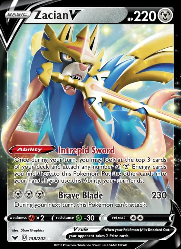 Zacian V 138/202 from Sword & Shield