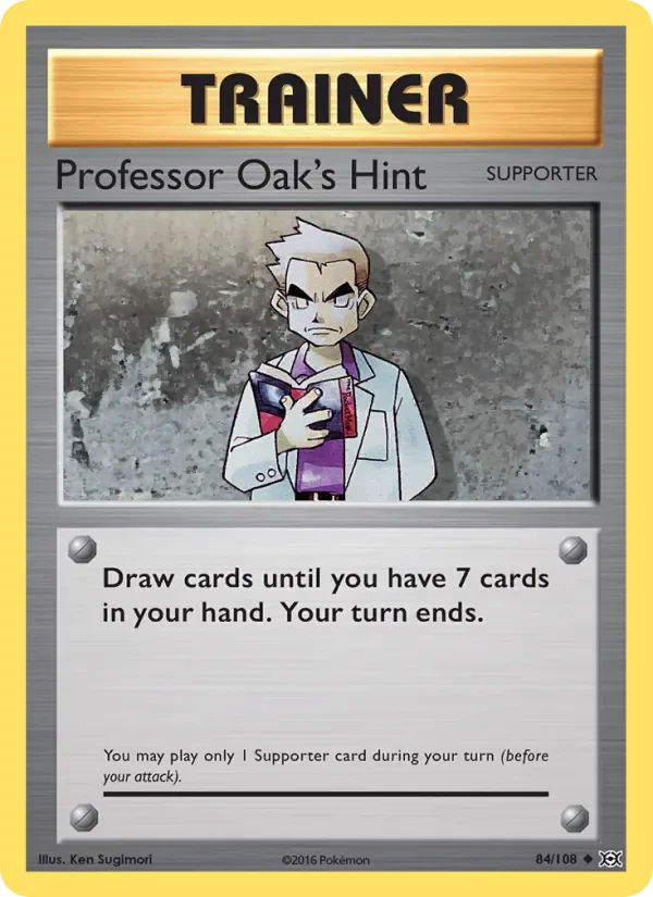 Professor Oak's Hint 84/108 from Evolutions