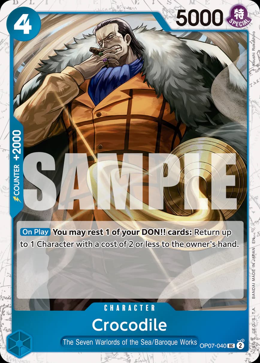Crocodile OP07-040 Official alternate printing 2