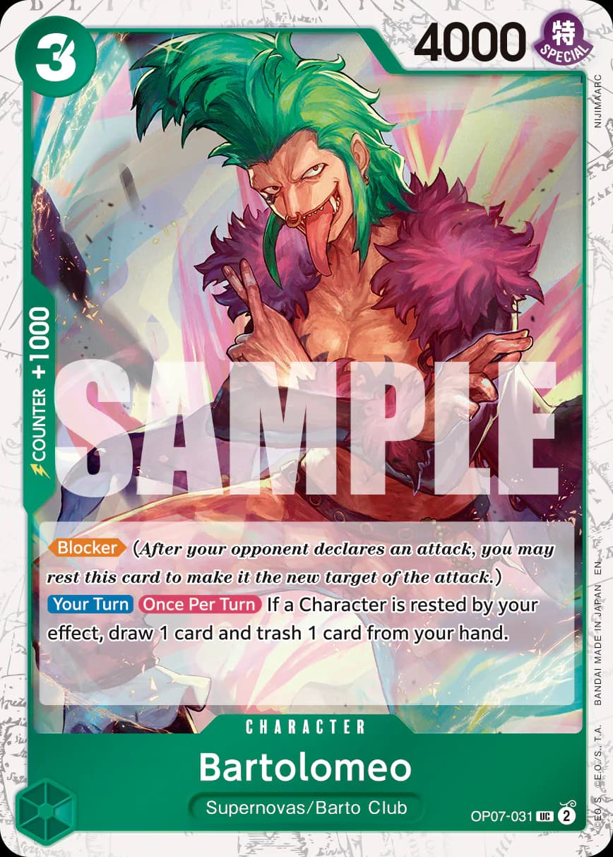 Bartolomeo OP07-031 Official alternate printing 1
