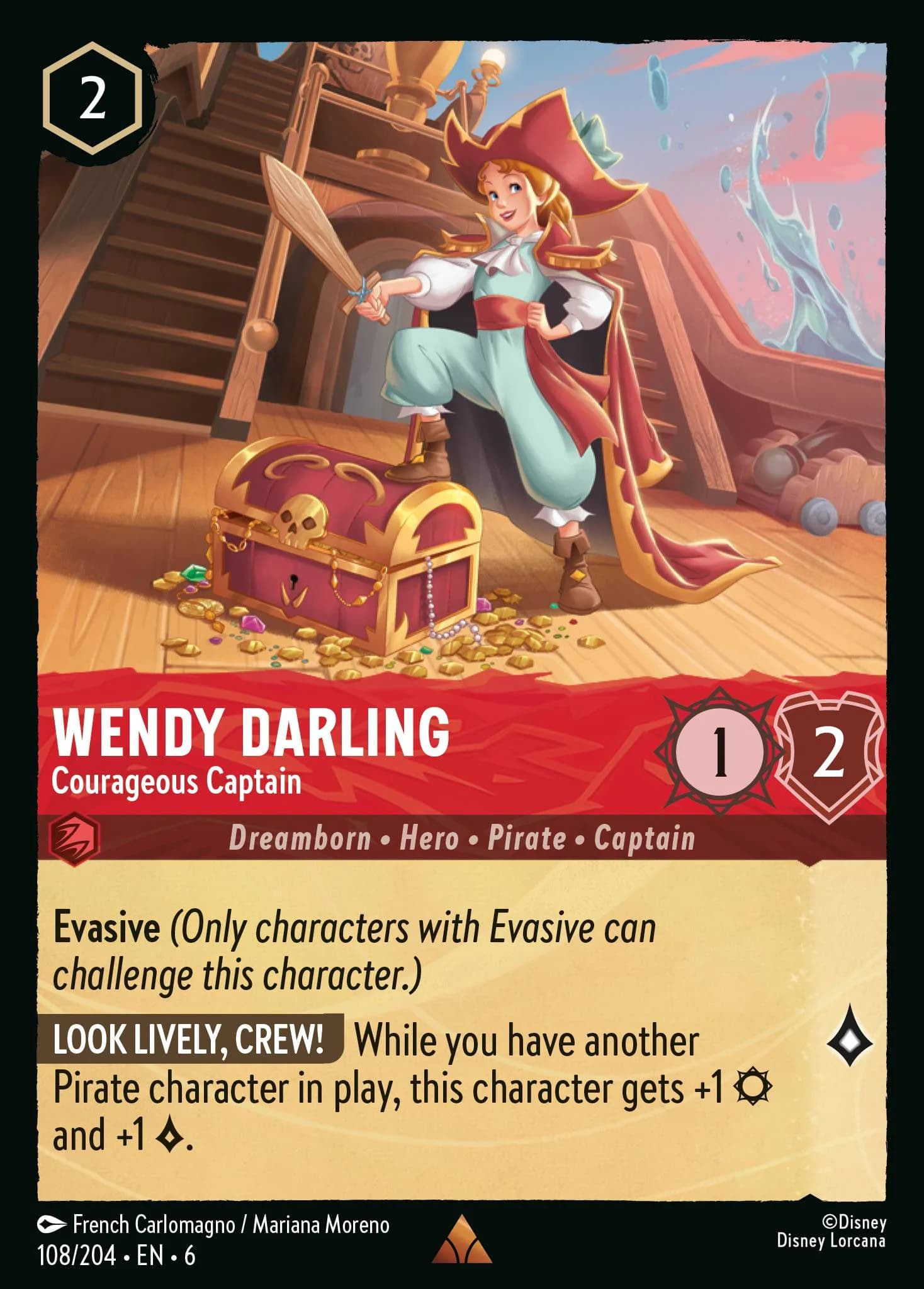 Wendy Darling - Courageous Captain 108/204 from Azurite Sea