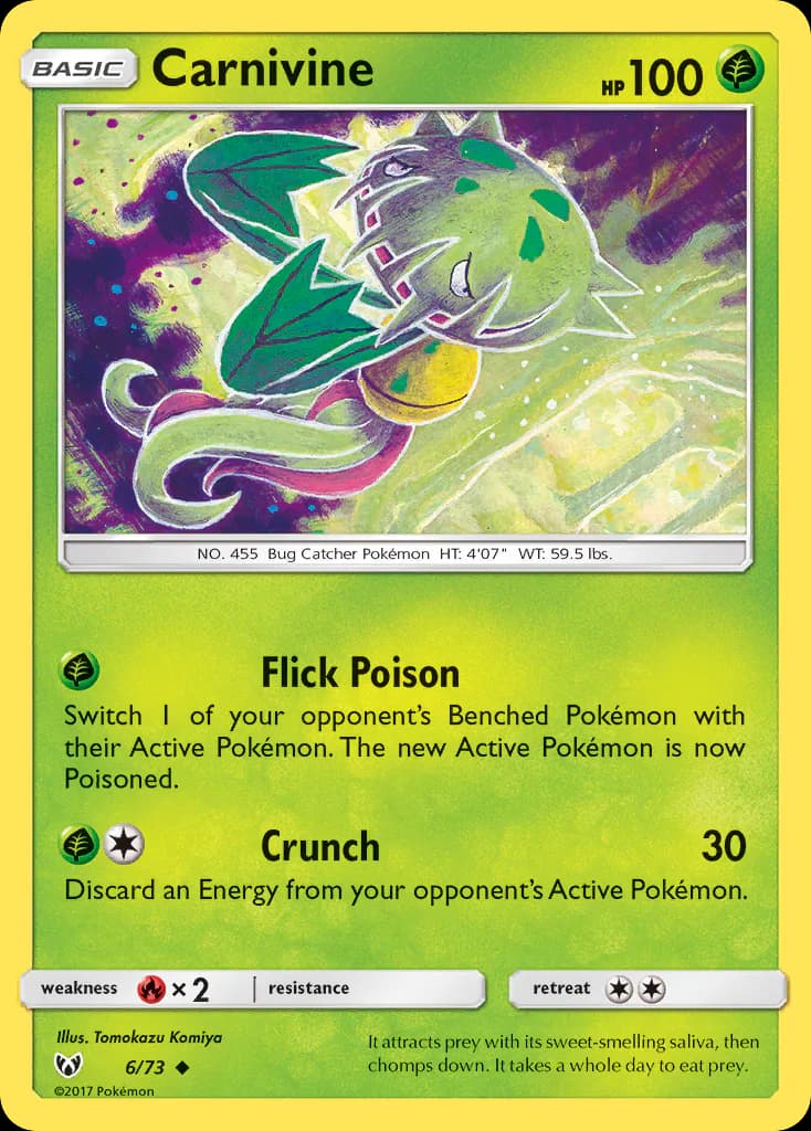 Carnivine 6/73 from Shining Legends