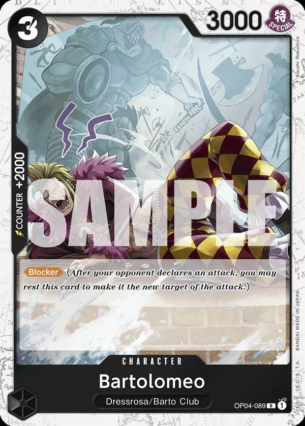 Bartolomeo OP04-089 Official alternate printing 2