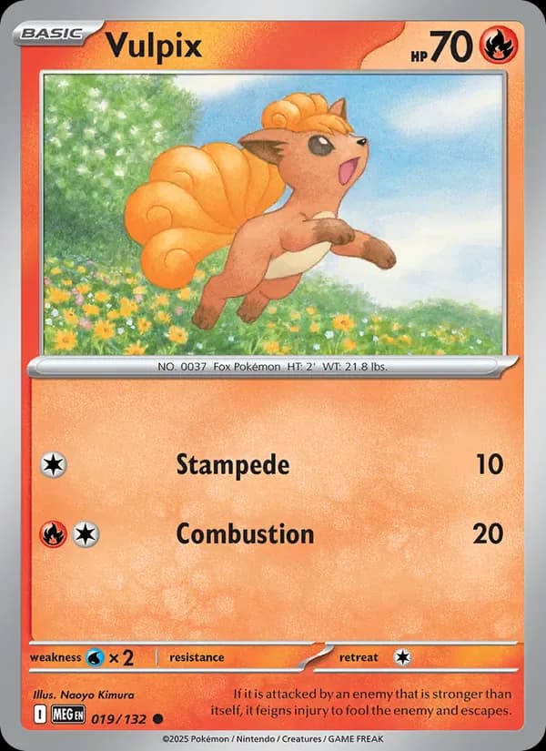 Vulpix 019/132 from Mega Evolution