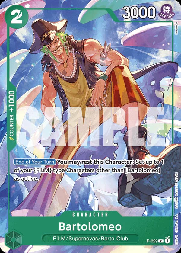 Bartolomeo P-029 Official alternate printing r2