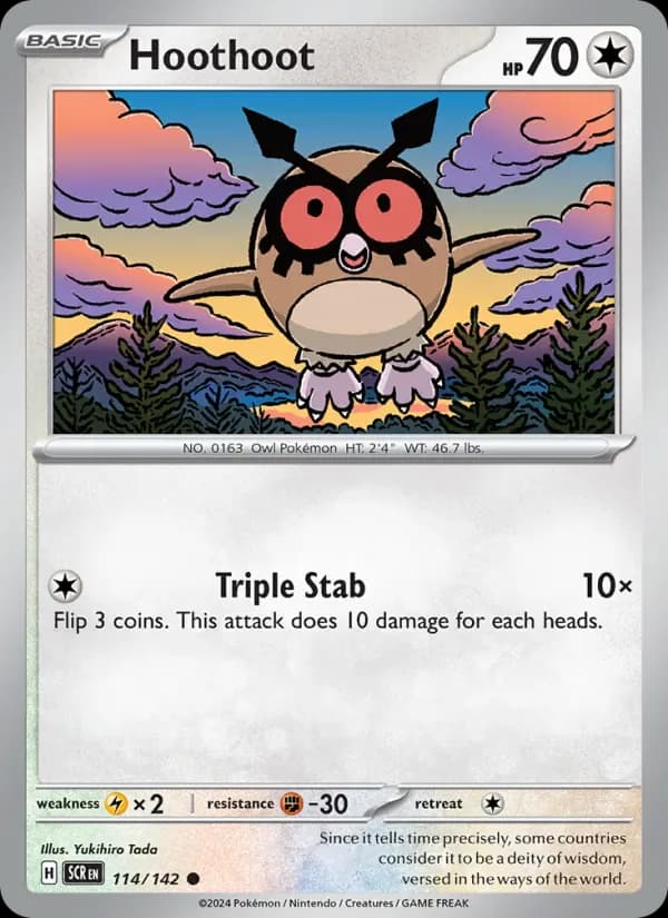 Hoothoot 114/142 from Stellar Crown