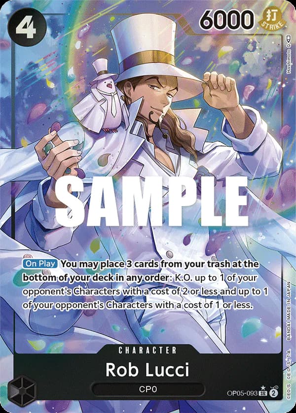 Rob Lucci OP05-093 Official alternate printing 1