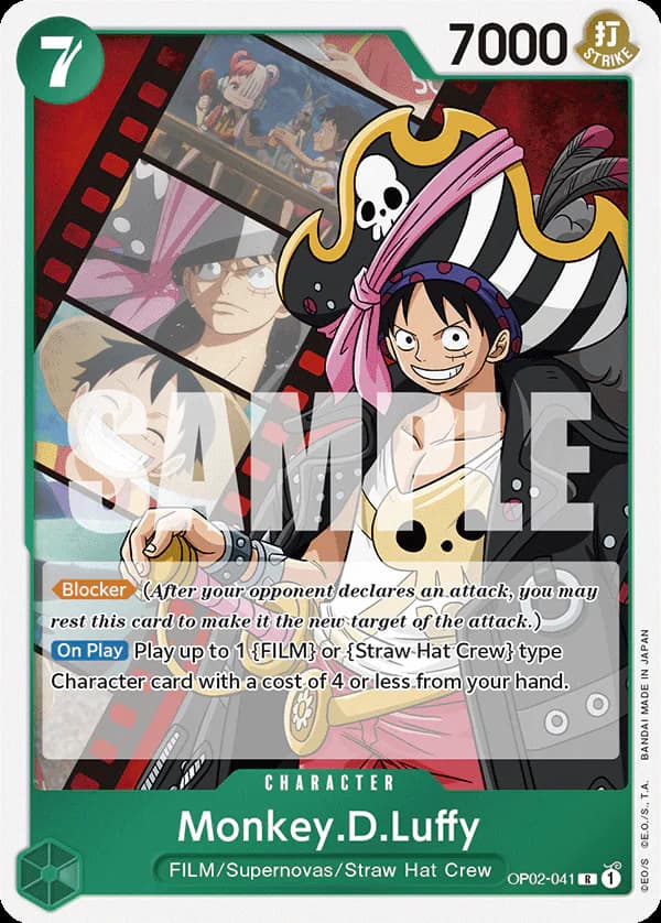 Monkey.D.Luffy OP02-041 Official alternate printing 2