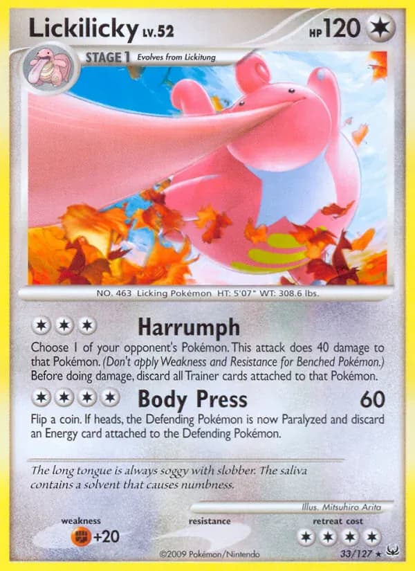 Lickilicky 33/127 from Platinum