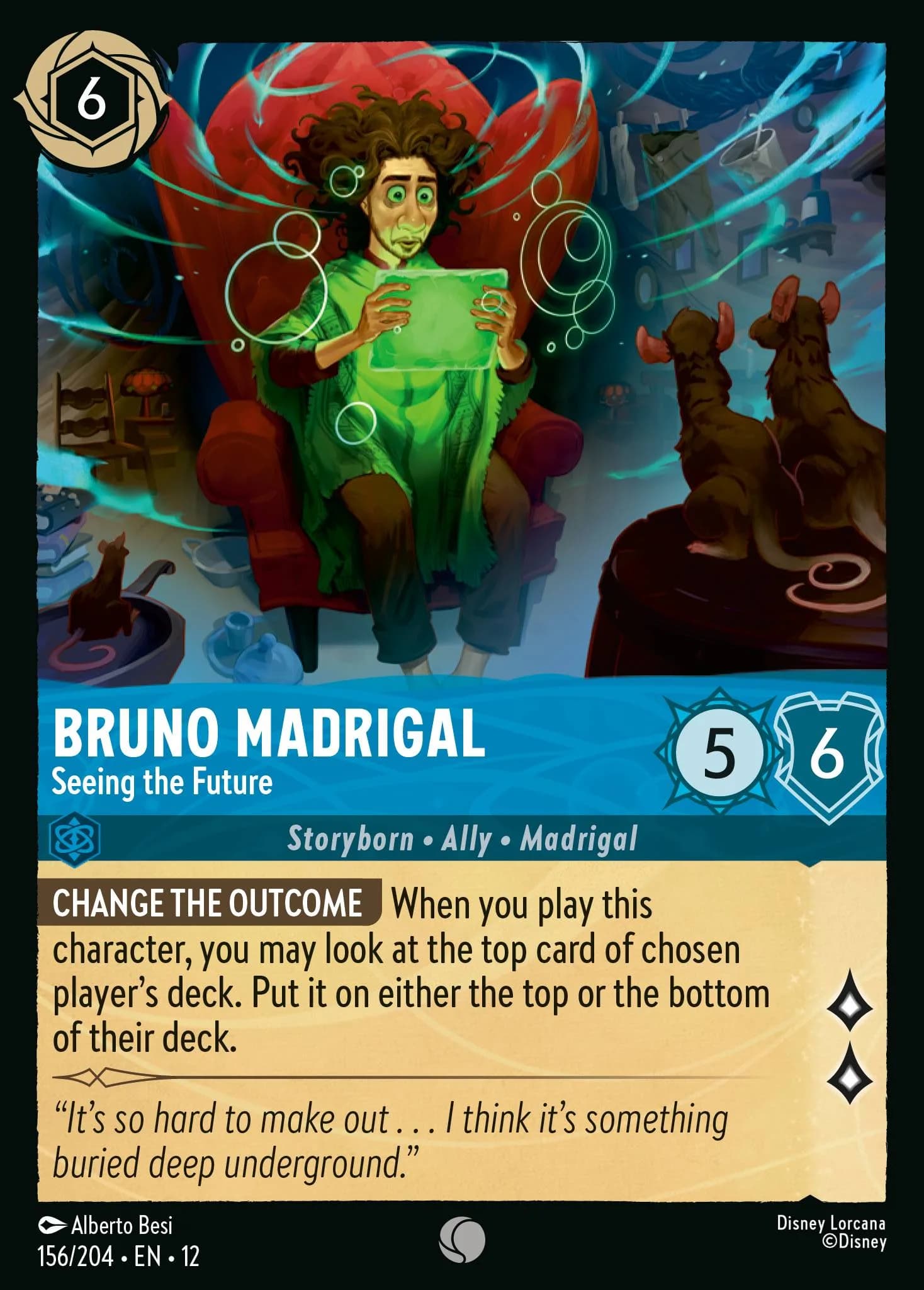Bruno Madrigal - Seeing the Future 156/204 from Wilds Unknown