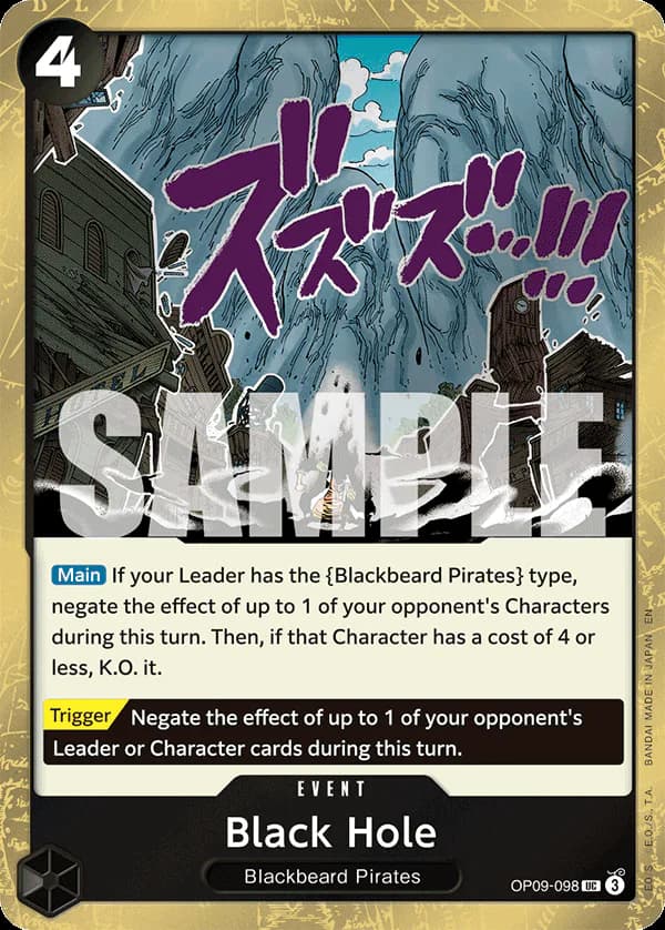 Black Hole OP09-098 Official alternate printing 1