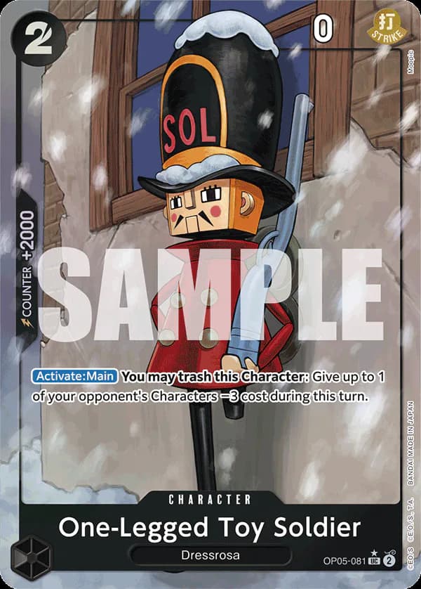 One-Legged Toy Soldier OP05-081 Official alternate printing 3