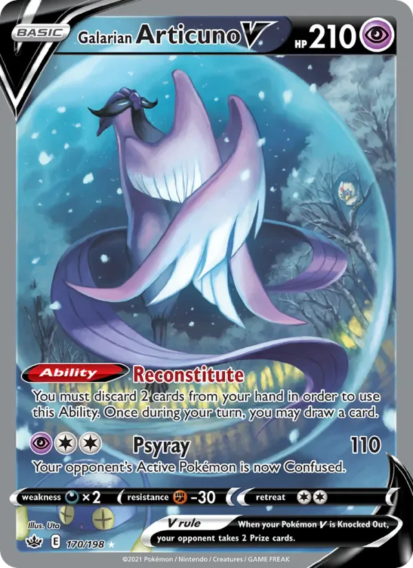 Galarian Articuno V 170/198 from Chilling Reign
