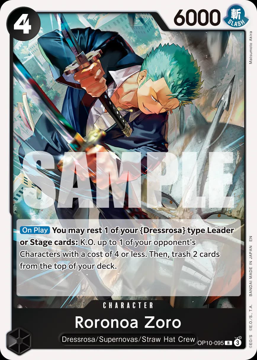 Roronoa Zoro OP10-095 Official alternate printing r1