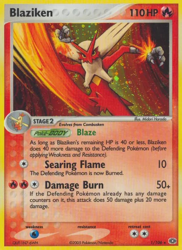 Blaziken 1/106 from EX Emerald