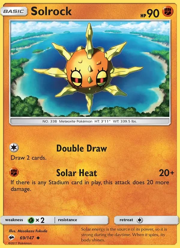 Solrock 69/147 from Burning Shadows