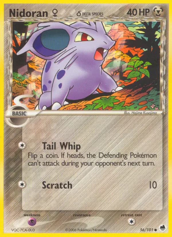 Nidoran♀ δ 56/101 from EX Dragon Frontiers