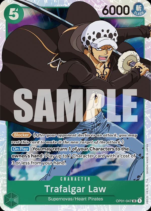 Trafalgar Law OP01-047 Official alternate printing r1