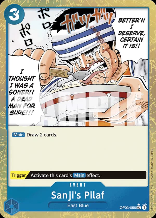 Sanji's Pilaf OP03-056 Official alternate printing 3