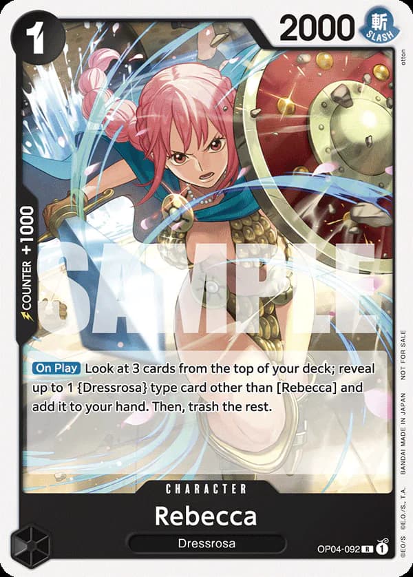 Rebecca OP04-092 Official alternate printing 1