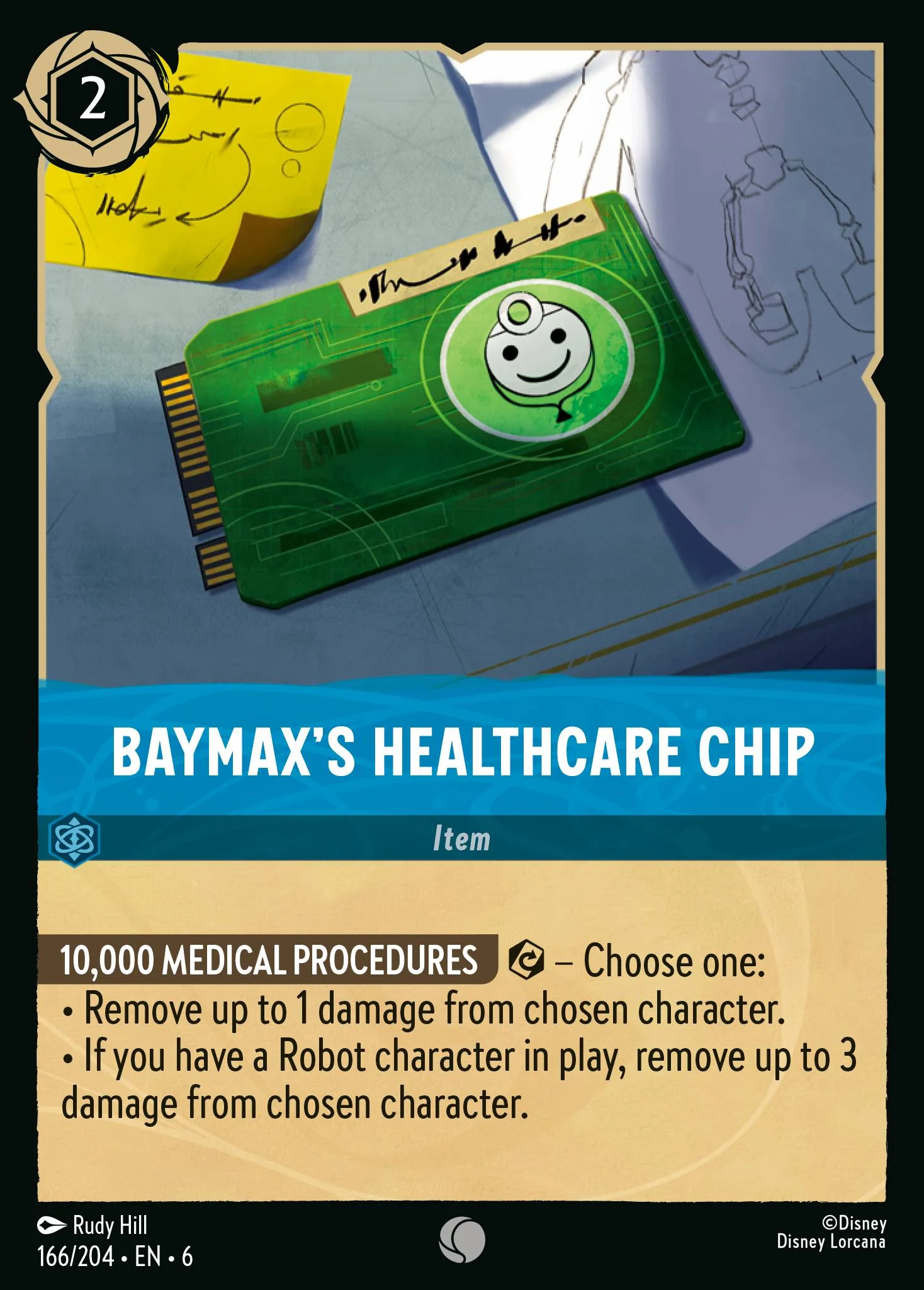 Baymax's Healthcare Chip 166/204 from Azurite Sea