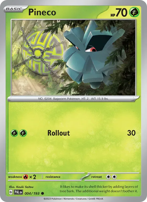 Pineco 004/193 from Paldea Evolved