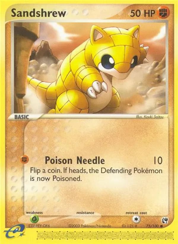 Sandshrew 75/100 from EX Sandstorm