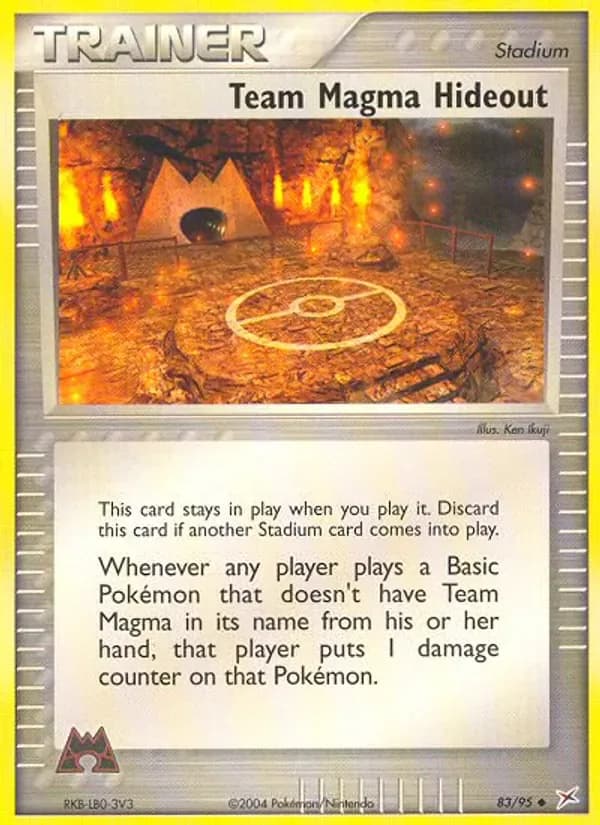 Team Magma Hideout 83/95 from EX Team Magma vs Team Aqua