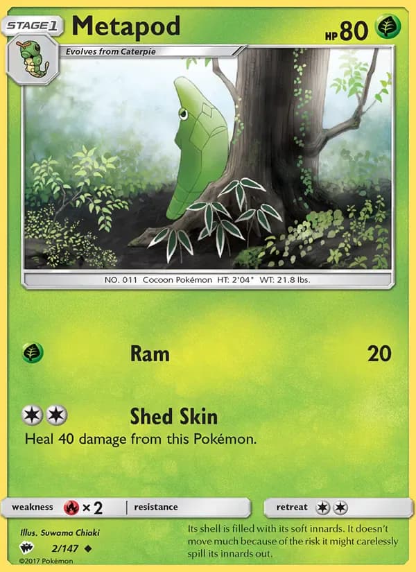 Metapod 2/147 from Burning Shadows