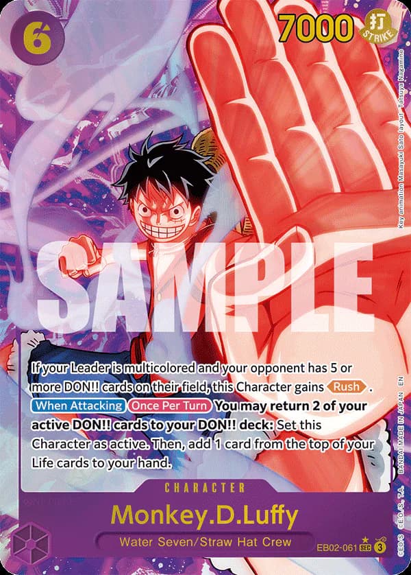 Monkey.D.Luffy EB02-061 Official alternate printing 1