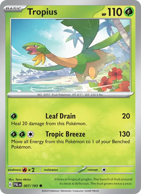 Tropius 007/193 from Paldea Evolved