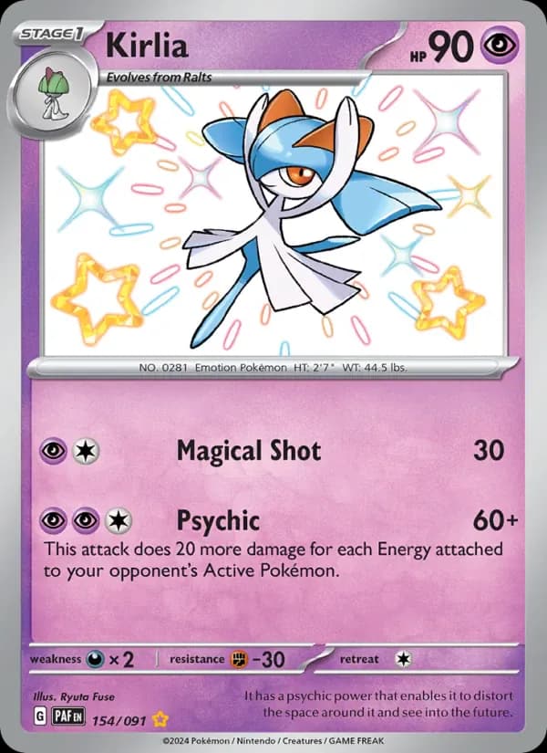 Kirlia 154/91 from Paldean Fates