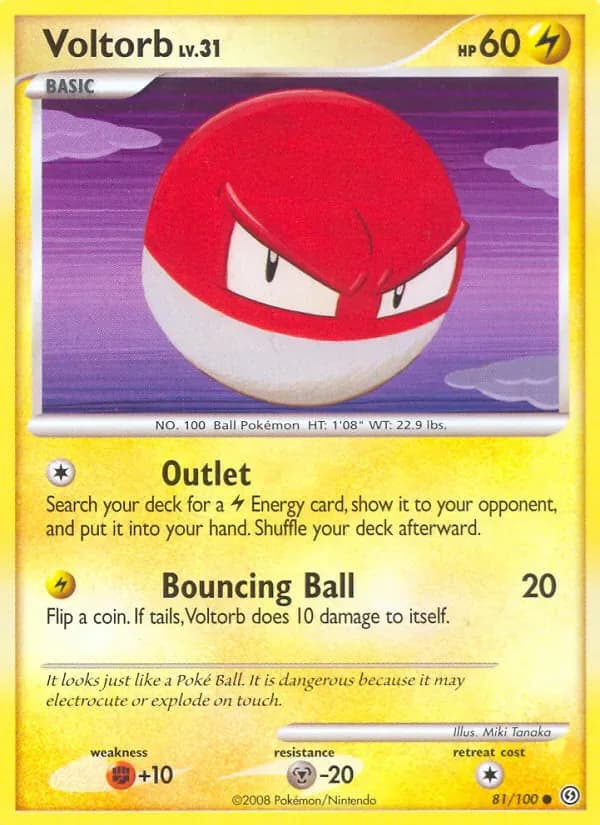 Voltorb 81/100 from Stormfront
