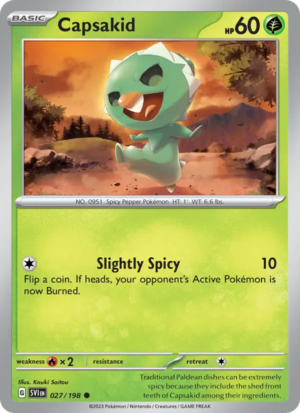 Capsakid 027/198 from Scarlet & Violet Base Set