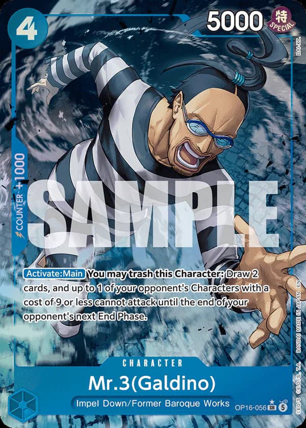 Mr.3(Galdino) OP16-056 Official alternate printing 1