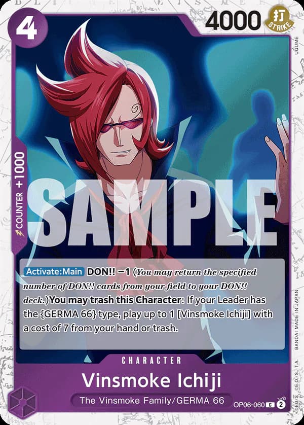 Vinsmoke Ichiji OP06-060 Official alternate printing 2