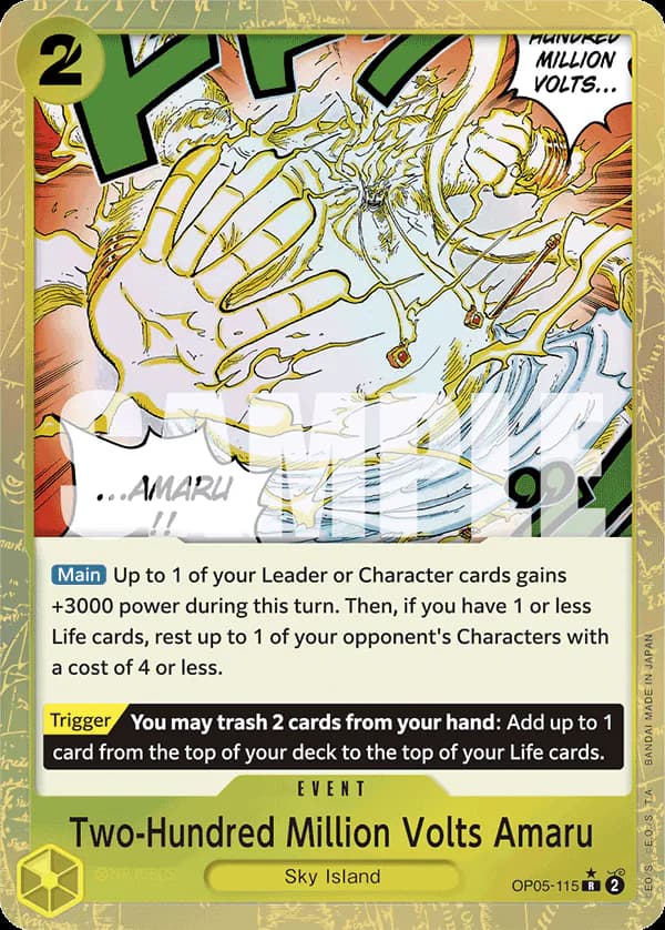 Two-Hundred Million Volts Amaru OP05-115 Official alternate printing 3