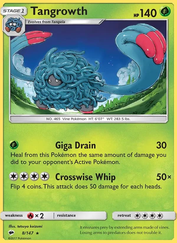 Tangrowth 8/147 from Burning Shadows