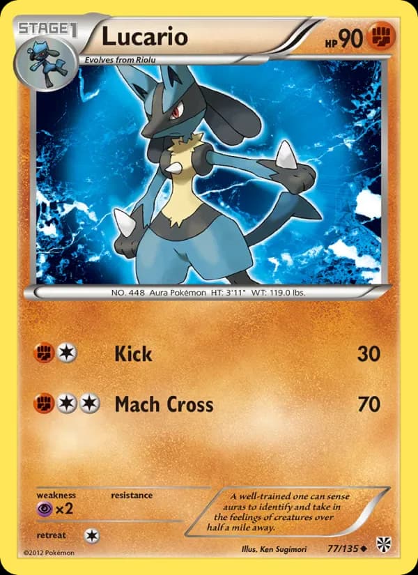 Lucario 77/135 from Plasma Storm
